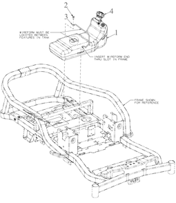 Fuel Tank 3 Diagram and Parts List for ZT1-42KH (17CSA10)(2022) Cub Cadet Lawn Tractor